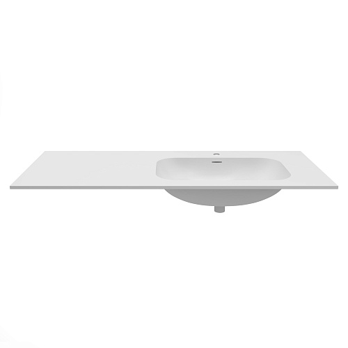 Раковина Vincea Elise VCB-4EL120MW-R, Corian правая, белый матовый Раковина Vincea Elise VCB-4EL120MW-R, Corian правая, белый матовый