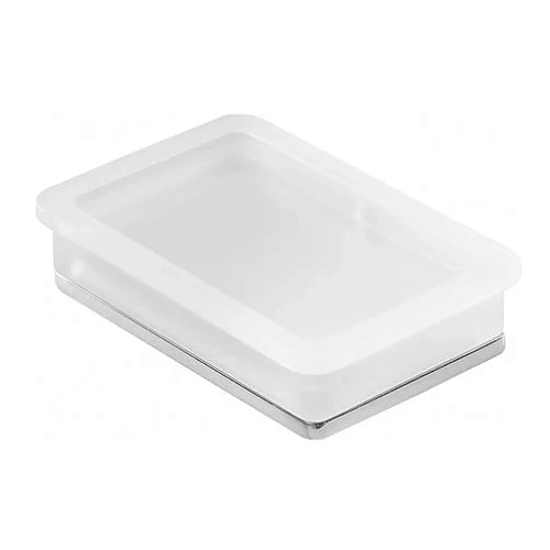 Мыльница Colombo Lulu B6240.CR-VAN настольная, хром/матовое стекло Мыльница Colombo Lulu B6240.CR-VAN настольная, хром/матовое стекло