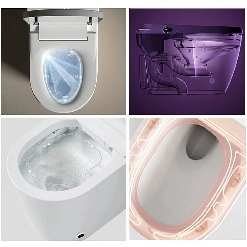 Унитаз напольный Ceruttispa MIRELLA Smart CT10615 с дистанционным управлением, сиденье микролифт Унитаз напольный Ceruttispa MIRELLA Smart CT10615 с дистанционным управлением, сиденье микролифт