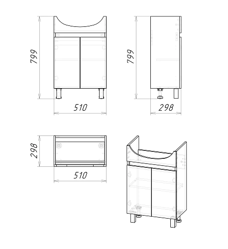 Тумба под раковину GROSSMAN ПОЛО-55 см дуб сонома/белая (ум.Уют-55) 105501-1 напольная Тумба под раковину GROSSMAN ПОЛО-55 см дуб сонома/белая (ум.Уют-55) 105501-1 напольная