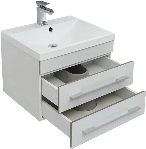 Тумба под раковину Aquanet Верона 58 New белый матовый 00272423 Тумба под раковину Aquanet Верона 58 New белый матовый 00272423