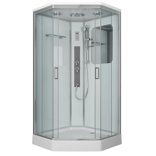 Душевая кабина Niagara Premium NG-6001-01GD (900х900х2200) низкий поддон (16 см) стекло прозрачное 60010114GD Душевая кабина Niagara Premium NG-6001-01GD (900х900х2200) низкий поддон (16 см) стекло прозрачное 60010114GD