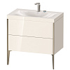 Картинка анонса товара «тумба с раковиной duravit xviu xv4710eb122c 80 см белый глянцевый»