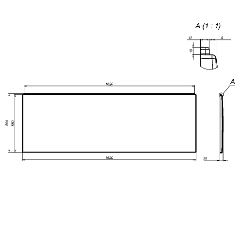 Экран для ванны фронтальный AM.PM Gem W93A-165-070W-P 165 см Экран для ванны фронтальный AM.PM Gem W93A-165-070W-P 165 см