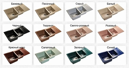 Кухонная мойка GranFest Practic P-980 KL граф графит Кухонная мойка GranFest Practic P-980 KL граф графит