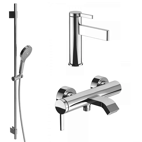 Комплект смесителей Villeroy & Boch Dawn 4003GR с душевой стойкой Комплект смесителей Villeroy & Boch Dawn 4003GR с душевой стойкой