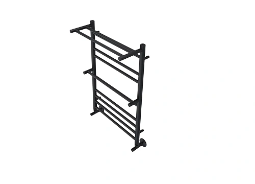 Полотенцесушитель водяной Aquatek Альфа П10 500х800 мм, с полкой, черный муар AQ RRP1080BL Полотенцесушитель водяной Aquatek Альфа П10 500х800 мм, с полкой, черный муар AQ RRP1080BL