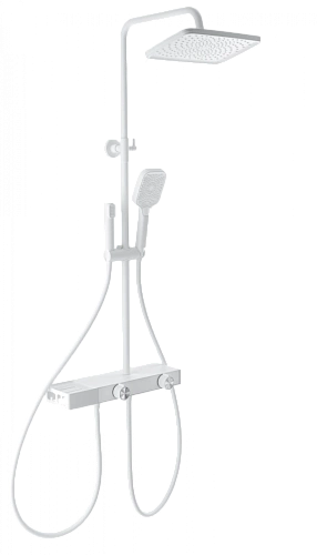 Душевая система Wonzon & Woghand с термостатом, белый матовый (WW-B4161-MW) Душевая система Wonzon & Woghand с термостатом, белый матовый (WW-B4161-MW)