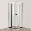 Душевой уголок DIWO Смоленск 100х100 профиль черный, с поддоном 555830 Душевой уголок DIWO Смоленск 100х100 профиль черный, с поддоном 555830