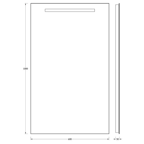 Зеркало Evoform Lumline BY 2010 60х100 см со встроенным LUM-светильником Зеркало Evoform Lumline BY 2010 60х100 см со встроенным LUM-светильником