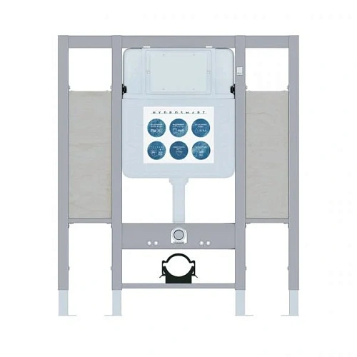 Инсталляция для унитаза NOFER HYDROSMART 07802.N с дополнительным креплением поручней Инсталляция для унитаза NOFER HYDROSMART 07802.N с дополнительным креплением поручней