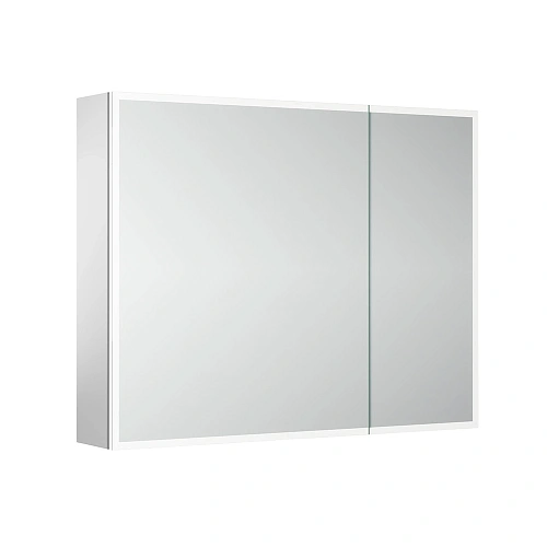 Зеркальный шкаф Sancos Evoke SC8090 900x700х136 мм из алюминия с LED подсветкой Зеркальный шкаф Sancos Evoke SC8090 900x700х136 мм из алюминия с LED подсветкой