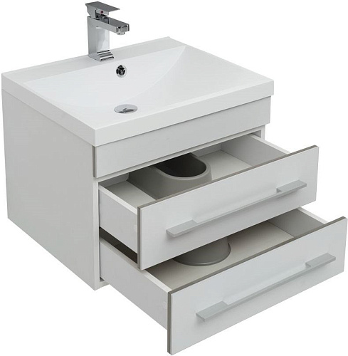 Тумба под раковину Aquanet Верона 58 New белый матовый 00272423 Тумба под раковину Aquanet Верона 58 New белый матовый 00272423