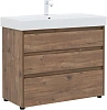 Тумба под раковину Aquanet Nova Lite 100 дуб рустикальный (3 ящика) 00302480