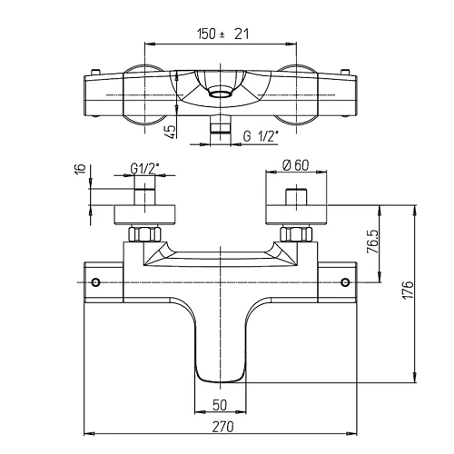 Смеситель для ванны Paini Nove 09YO111TH с термостатом, черный матовый Смеситель для ванны Paini Nove 09YO111TH с термостатом, черный матовый