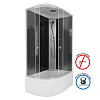 Картинка анонса товара «душевая кабина niagara ng-7510-14r black (1200х800х2150) высокий поддон (40см) стекло мозаика 7510r»