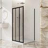 Душевой уголок BelBagno UNO-195-AHF-31-100/70-C-NERO 100x70 см, профиль черный, стекло прозрачное Душевой уголок BelBagno UNO-195-AHF-31-100/70-C-NERO 100x70 см, профиль черный, стекло прозрачное