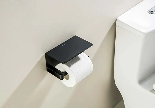 Держатель туалетной бумаги Aquatek ЛИБРА AQ4929MB черный матовый Держатель туалетной бумаги Aquatek ЛИБРА AQ4929MB черный матовый