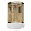 Картинка анонса товара «душевая кабина niagara luxe ng-7712gl (800x1200х2150) высокий поддон стенки золото»