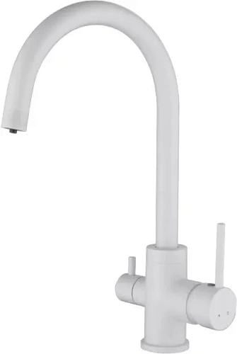 Смеситель для кухни Kaiser 26744-4 под фильтр, белый Смеситель для кухни Kaiser 26744-4 под фильтр, белый