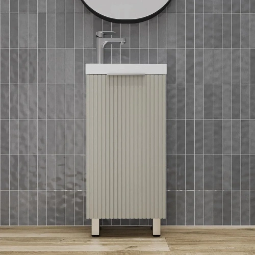 Тумба под раковину Style Line СОЛО 40 ЛС-00002430 напольная, универсальная санд серая галька Тумба под раковину Style Line СОЛО 40 ЛС-00002430 напольная, универсальная санд серая галька