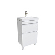 Тумба с раковиной Iddis Zodiac 50 см (ZOD5CBFi95K) напольная с ящиками, белая