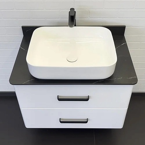 Тумба с раковиной Comforty Амстердам-75 00-00013775 белая со столешницей под мрамор Калакатта Блэк раковина Comforty T-Y9378 Тумба с раковиной Comforty Амстердам-75 00-00013775 белая со столешницей под мрамор Калакатта Блэк раковина Comforty T-Y9378