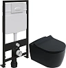 Комплект Унитаз подвесной STWORKI Ноттвиль SETK3104-2616 безободковый, с микролифтом, черный + Систе 587769 Комплект Унитаз подвесной STWORKI Ноттвиль SETK3104-2616 безободковый, с микролифтом, черный + Систе 587769