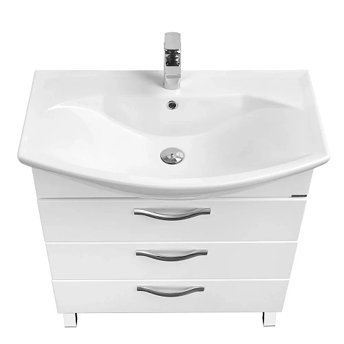 Тумба с раковиной Aquaton Ария 80 Н (1A1413K0AA0100) белая Тумба с раковиной Aquaton Ария 80 Н (1A1413K0AA0100) белая