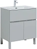 Тумба под раковину Aquanet Алвита New 70 1 ящик, 2 дверцы, серый 00303899
