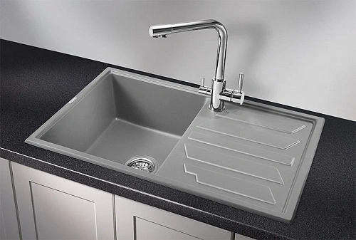 Кухонная мойка Granula 8002, АЛЮМИНИУМ, кварц 790х500 Кухонная мойка Granula 8002, АЛЮМИНИУМ, кварц 790х500