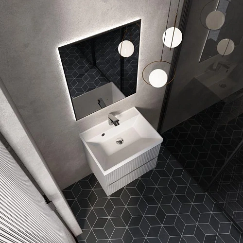 Тумба под раковину AQUAme AQM900160GM S1 подвесная 60 см серый Тумба под раковину AQUAme AQM900160GM S1 подвесная 60 см серый