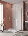 Душевой уголок CEZARES LINER-AH-2-120/90-C-Cr-L 120x90см стекло прозрачное, профиль хром Душевой уголок CEZARES LINER-AH-2-120/90-C-Cr-L 120x90см стекло прозрачное, профиль хром