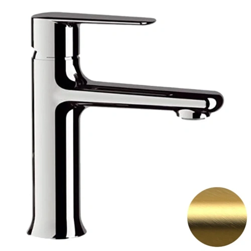 Смеситель для раковины Remer Vanity V12BG, золото брашированное Смеситель для раковины Remer Vanity V12BG, золото брашированное