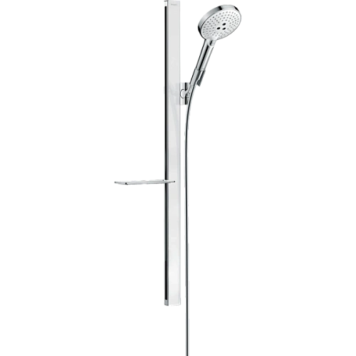 Душевой гарнитур Hansgrohe 120 3jet EcoSmart 9 л/мин со штангой 90 см и мыльницей 27649400, белый/хр Душевой гарнитур Hansgrohe 120 3jet EcoSmart 9 л/мин со штангой 90 см и мыльницей 27649400, белый/хр