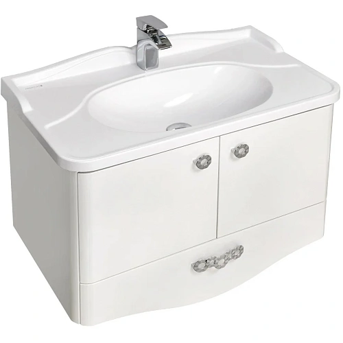 Тумба с раковиной Aquaton Венеция 75 1A1509K0VN010 белая Тумба с раковиной Aquaton Венеция 75 1A1509K0VN010 белая