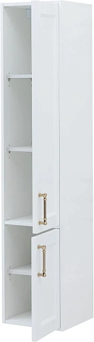 Шкаф-пенал Aquanet Бостон new R 35 00347184 белый сатин ручки золото Шкаф-пенал Aquanet Бостон new R 35 00347184 белый сатин ручки золото