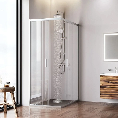 Душевой уголок AM.PM Gem W90G-403-120280-MT 120x80 хром матовый, стекло прозрачное Душевой уголок AM.PM Gem W90G-403-120280-MT 120x80 хром матовый, стекло прозрачное