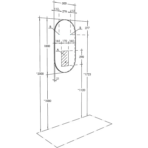 Зеркало Aquaton Альто 100х50 1A256402A1010 Зеркало Aquaton Альто 100х50 1A256402A1010