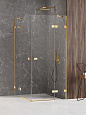 Душевая перегородка NEW TRENDY AVEXA GOLD SHINE 80x110x200 EXK-1860 золото Душевая перегородка NEW TRENDY AVEXA GOLD SHINE 80x110x200 EXK-1860 золото