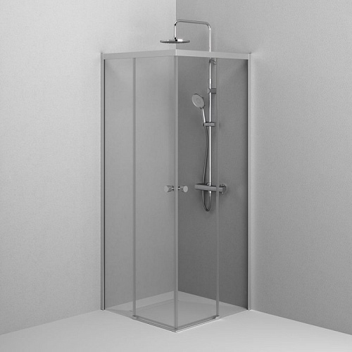 Душевой уголок AM.PM X-joy W94G-403-8080-МТ1К 80x80 хром матовый, стекло прозрачное Душевой уголок AM.PM X-joy W94G-403-8080-МТ1К 80x80 хром матовый, стекло прозрачное