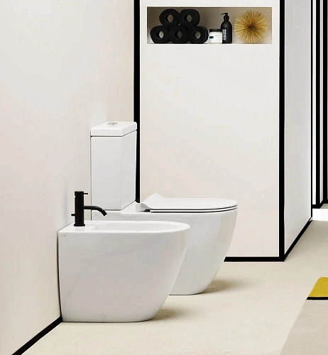 Биде напольное GSI PURA биде белый матовый (8862109) Биде напольное GSI PURA биде белый матовый (8862109)