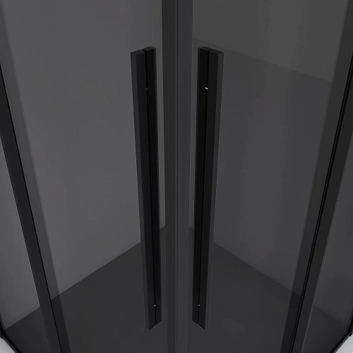 Душевой уголок Niagara Nova NG-2822-34BLACK (80x80x195) квадратная, раздвижная, черный матовый, стекл тонированное Душевой уголок Niagara Nova NG-2822-34BLACK (80x80x195) квадратная, раздвижная, черный матовый, стекл тонированное