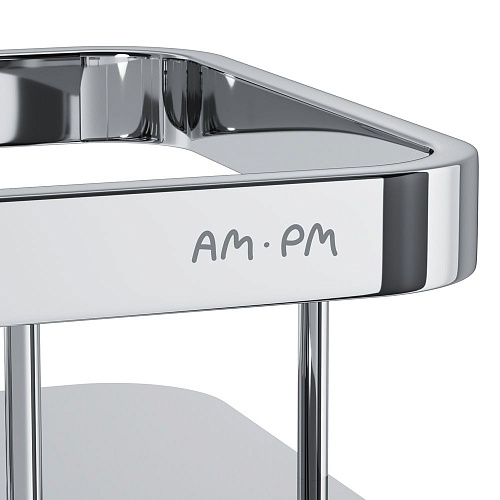 Полка AM.PM Sense L A7453200 прямая, двухъярусная, хром Полка AM.PM Sense L A7453200 прямая, двухъярусная, хром