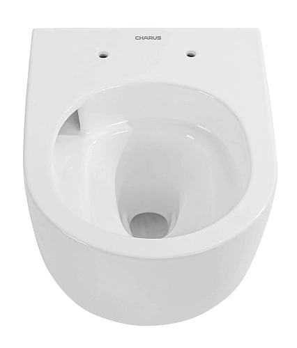 Унитаз подвесной CHARUS ELMO RIMLESS TORNADO EWC700-129W безободковый, c легкосъемным сиденьем, с функцией микролифт Унитаз подвесной CHARUS ELMO RIMLESS TORNADO EWC700-129W безободковый, c легкосъемным сиденьем, с функцией микролифт