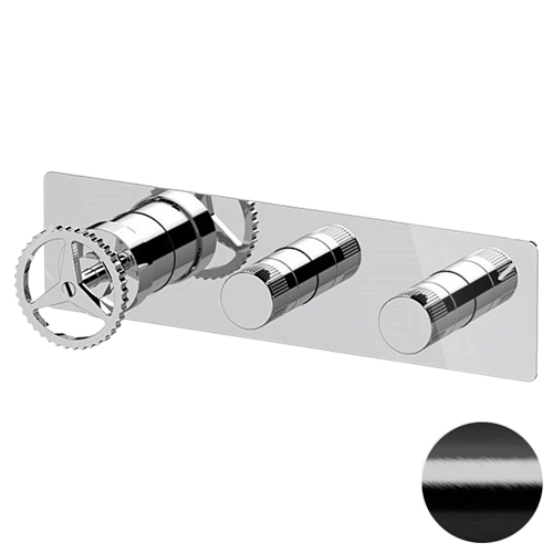 Смеситель для душа Remer Chrono CH98D2WBCFP, черный брашированный хром Смеситель для душа Remer Chrono CH98D2WBCFP, черный брашированный хром