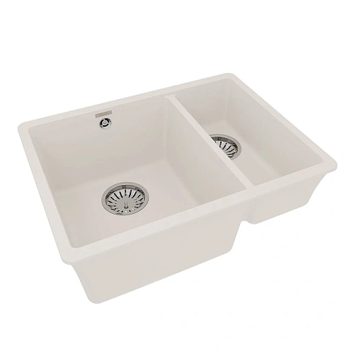 Кухонная мойка Lemark SINARA 550.2-U встраиваемая снизуз кварцгранита, Жасмин 9910082 Кухонная мойка Lemark SINARA 550.2-U встраиваемая снизуз кварцгранита, Жасмин 9910082