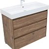 Тумба под раковину Aquanet Nova Lite 100 дуб рустикальный (3 ящика) 00302480 Тумба под раковину Aquanet Nova Lite 100 дуб рустикальный (3 ящика) 00302480