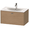 Картинка анонса товара «тумба под раковину duravit brioso br421201052 подвесная 82 см европейский дуб»