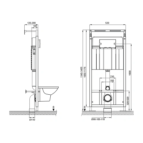 Инсталляция для унитаза Sava Slim Superior 40006450 Инсталляция для унитаза Sava Slim Superior 40006450